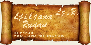 Ljiljana Rudan vizit kartica